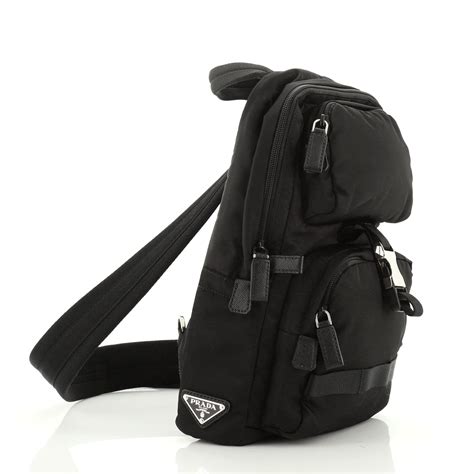 prada military backpack|prada sling bag for men.